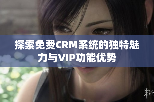 探索免费CRM系统的独特魅力与VIP功能优势