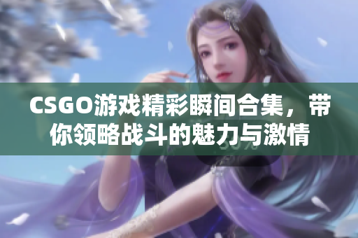 CSGO游戏精彩瞬间合集，带你领略战斗的魅力与激情