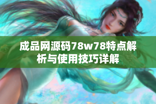 成品网源码78w78特点解析与使用技巧详解