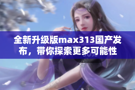 全新升级版max313国产发布，带你探索更多可能性