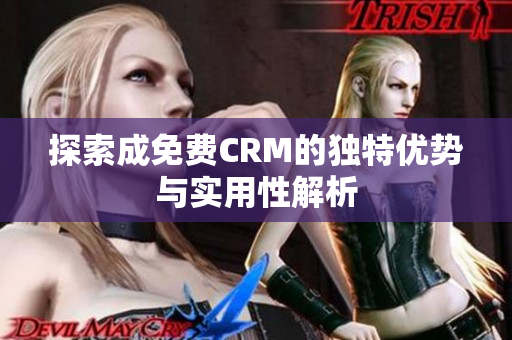 探索成免费CRM的独特优势与实用性解析